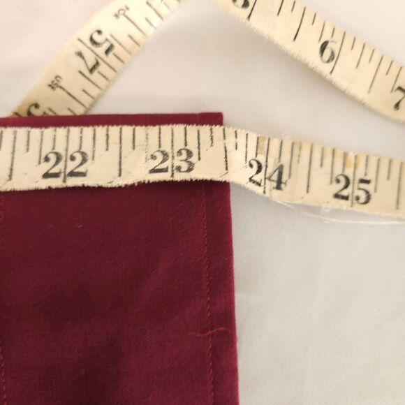 NWT Croft & Barrow Mens 17.5 32/33 Burgundy Red Classic Fit Dress Shirt - Picture 6 of 7